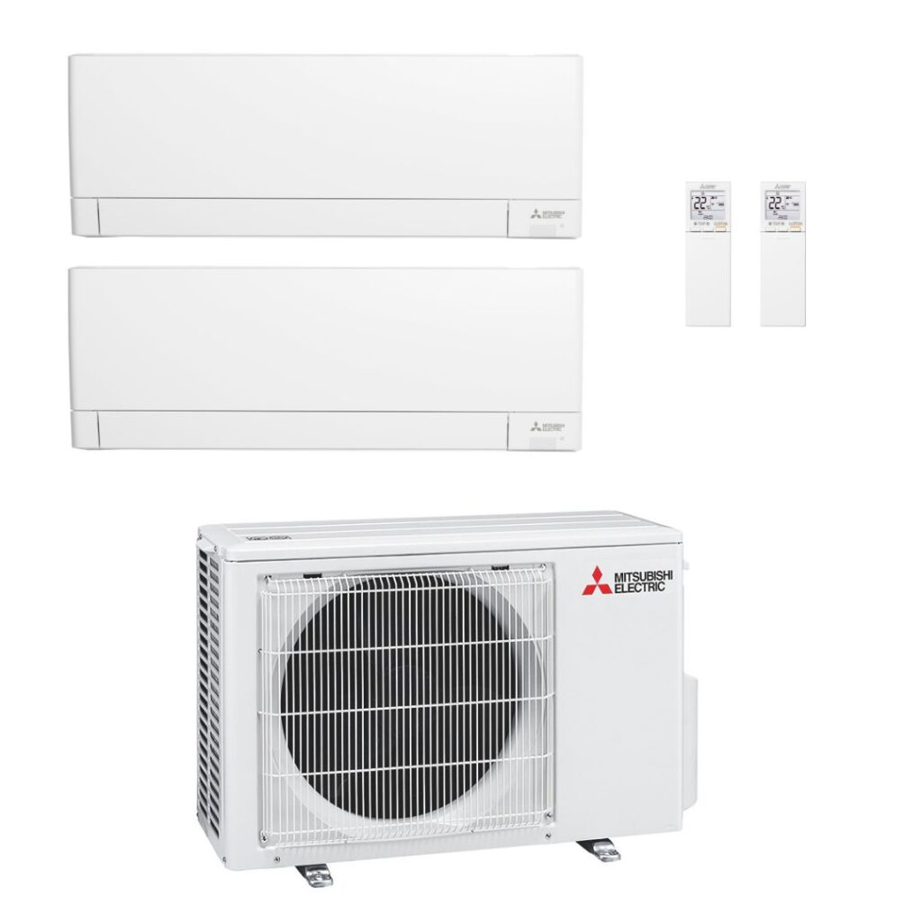 Mitsubishi Electric 2x1 MXZ-2F53VF + MSZ-AY50VGK + MSZ-AY25VGK con instalación incluida en Madrid