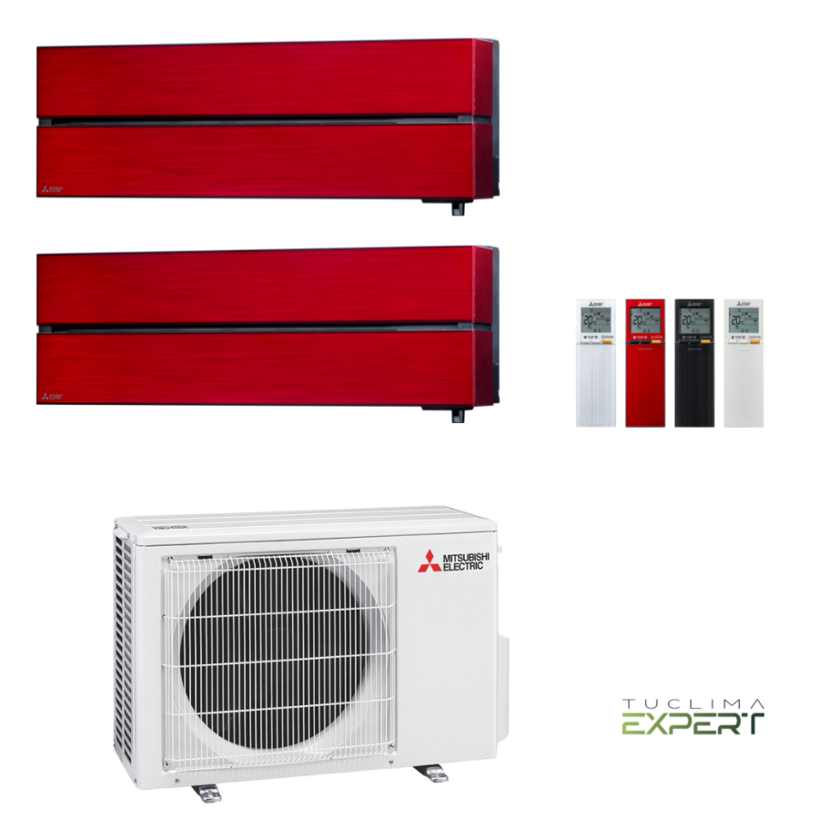 Aire Acondicionado Multi Split Pared 2x1 de Mitsubishi Electric MXZ-2F42VF + MSZ-LN18VGR + MSZ-LN35VGR