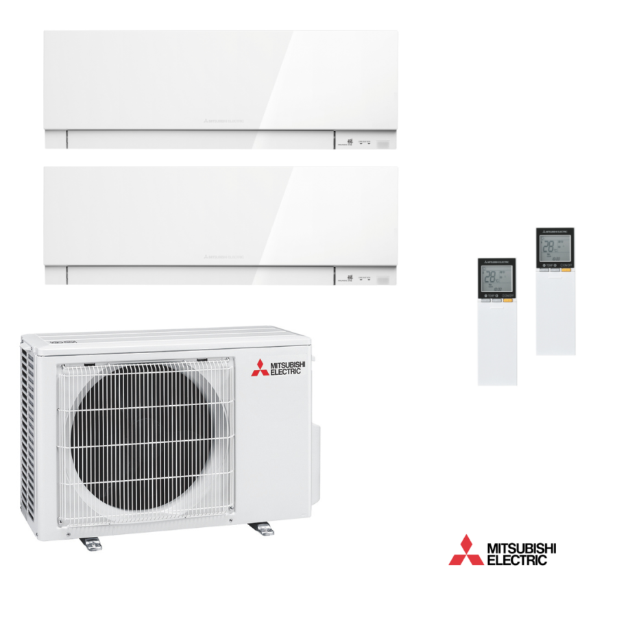 Mitsubishi Electric 2x1 MXZ-2F53VF + MSZ-EF25VGK-W + MSZ-EF35VGK-W con instalación incluida en Madrid