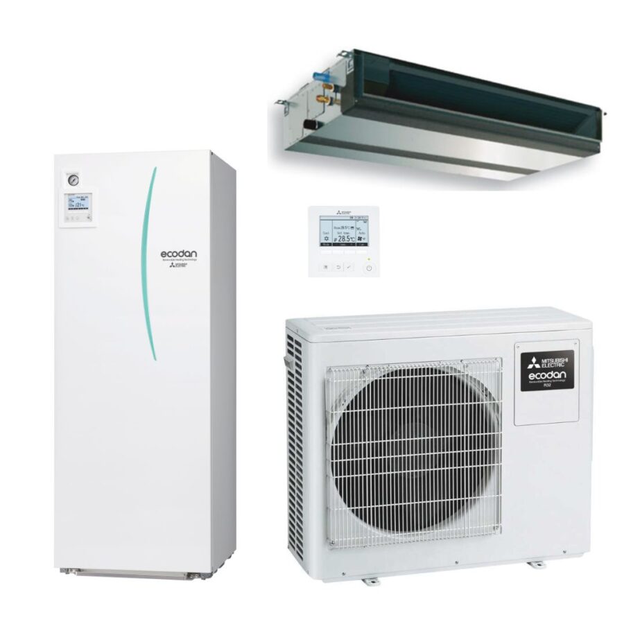Aerotermia Mitsubishi Electric Ecodan Híbrido PXZ-4F75VG + ERST17D-VM2E + PEAD-M71JA