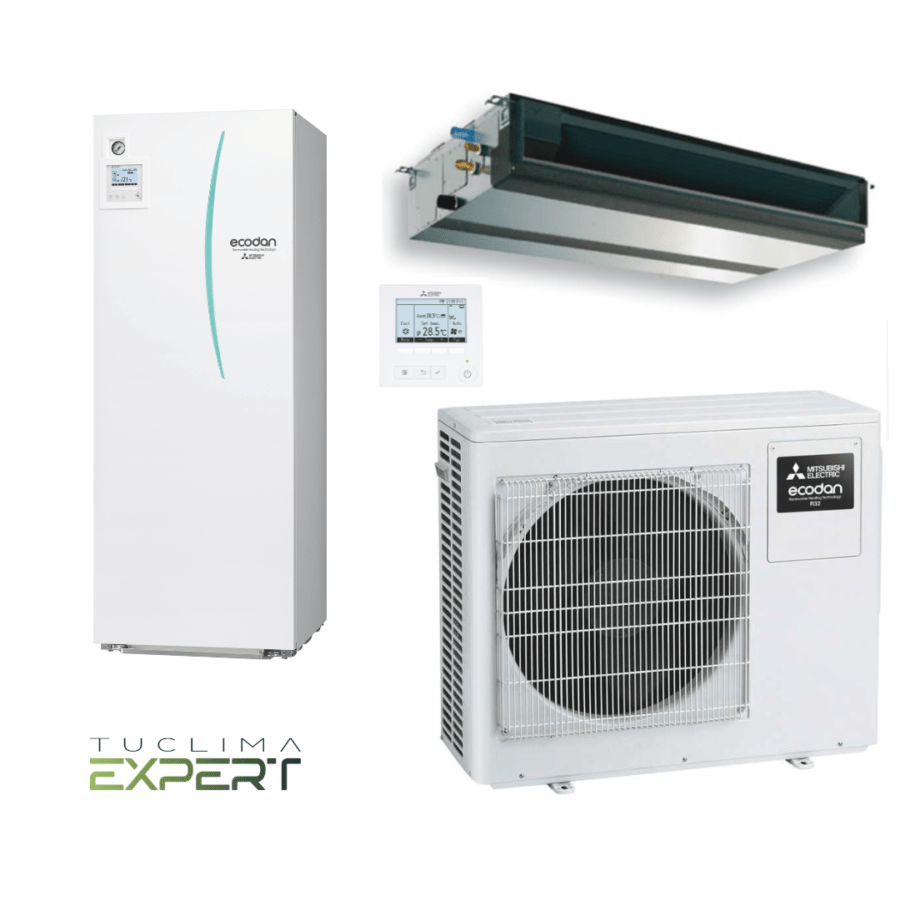 Aerotermia Mitsubishi Electric Ecodan Híbrido PXZ-4F75VG + ERST20D-VM2E + PEAD-M71JA
