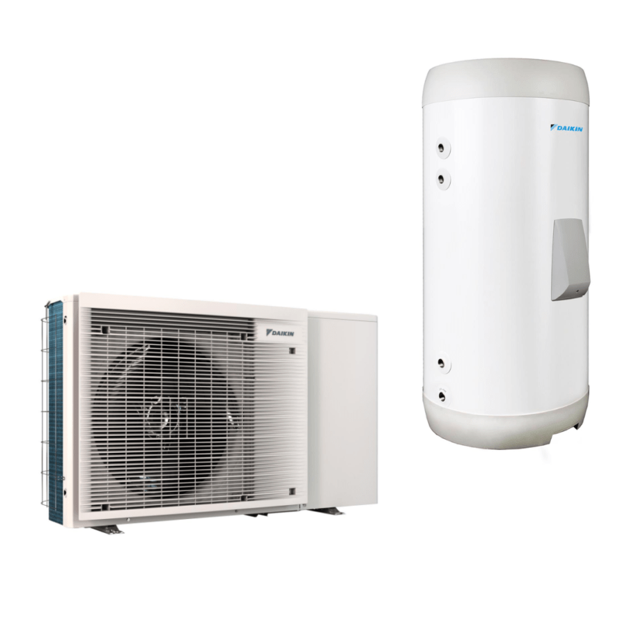 Aerotermia Daikin BLA04EV Monobloc EBLA04E3V3 y Depósito ACS EKHWS150D3V3
