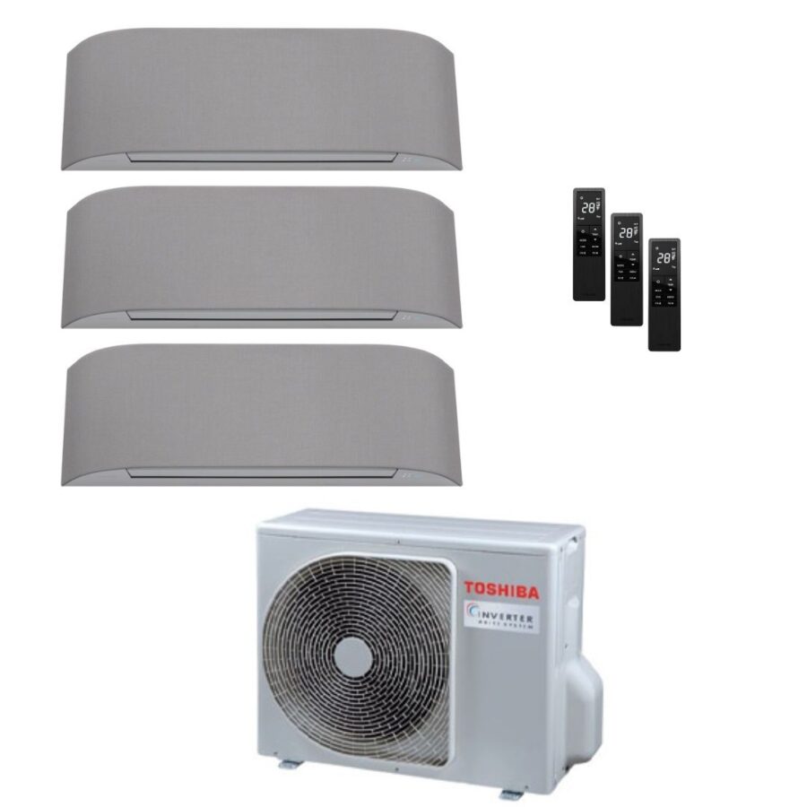 Aire Acondicionado Multi Split Pared 3x1 de Toshiba Multi 3M18 + Haori 10 + Haori 10 + Haori 13. Instalación incluida en Madrid