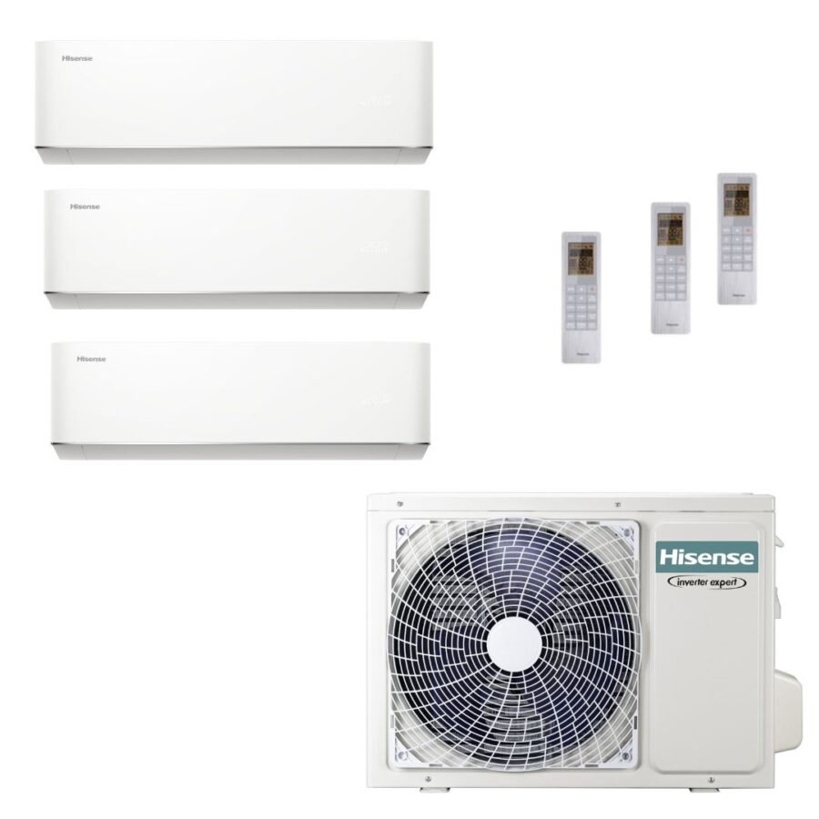 Aire Acondicionado 3x1 Hisense 3AMW62U4RJC + HC25YC00G (3) con instalación incluida en Madrid