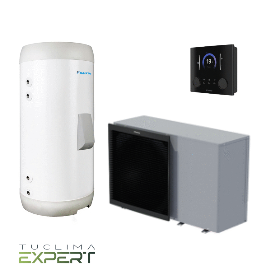 Aerotermia Daikin BLA09DV Monobloc EBLA09D3V3 y Depósito ACS EKHWS200D3V3