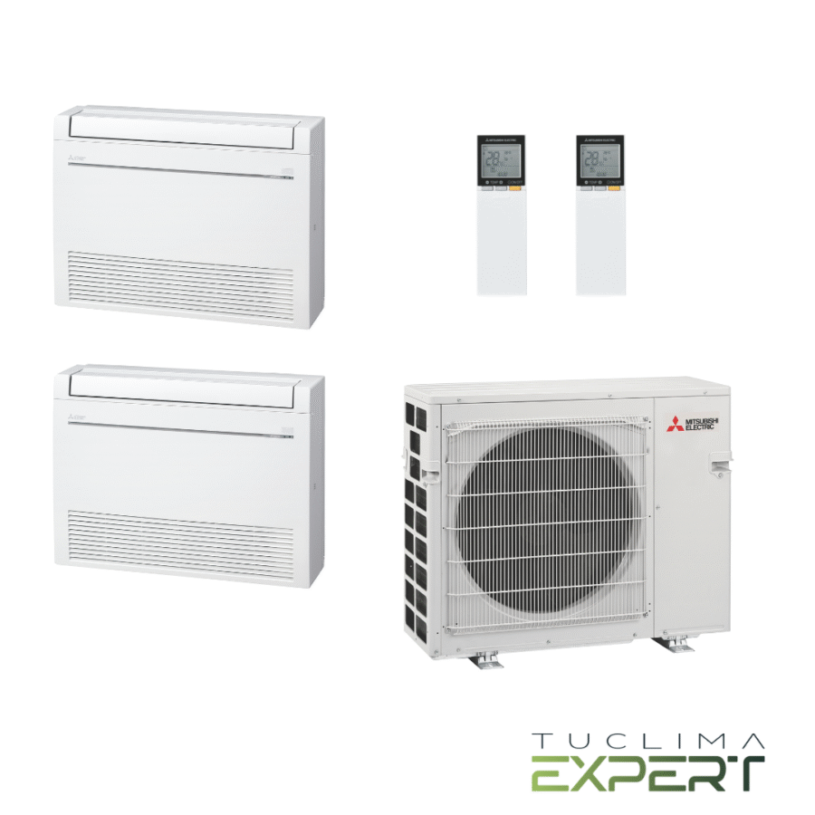 Aire Acondicionado Mitsubishi Electric 2x1 MXZ-2F42VF + MFZ-KT25VG + MFZ-KT25VG