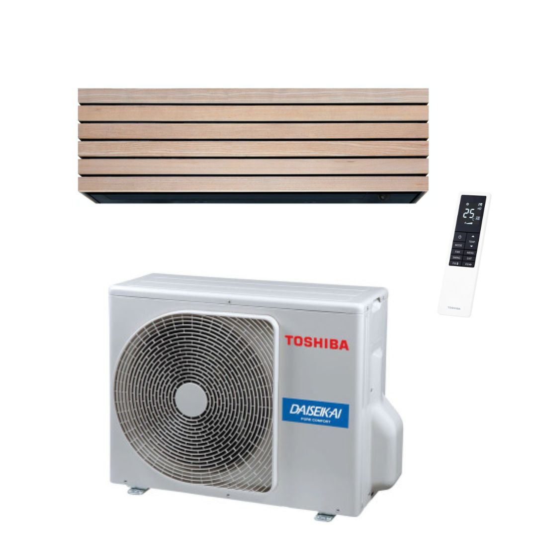 Aire Acondicionado Split Pared 1x1 Toshiba DAISEIKAI X Wood 13