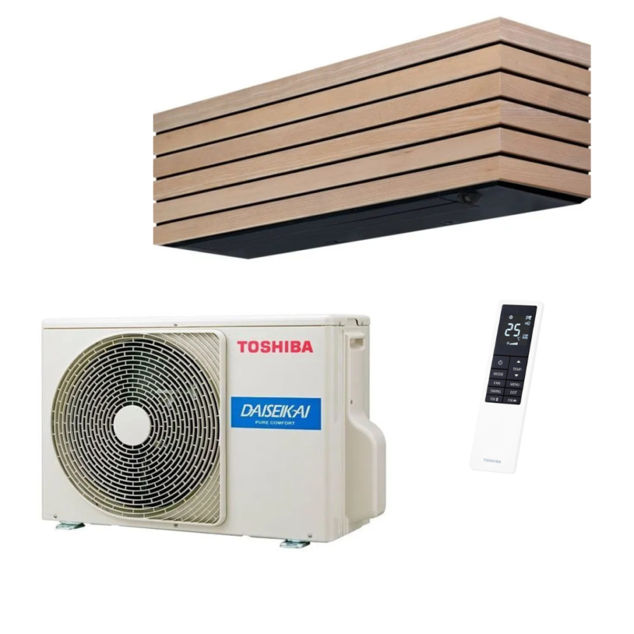 Aire Acondicionado Split Pared 1x1 Toshiba DAISEIKAI X Wood 13