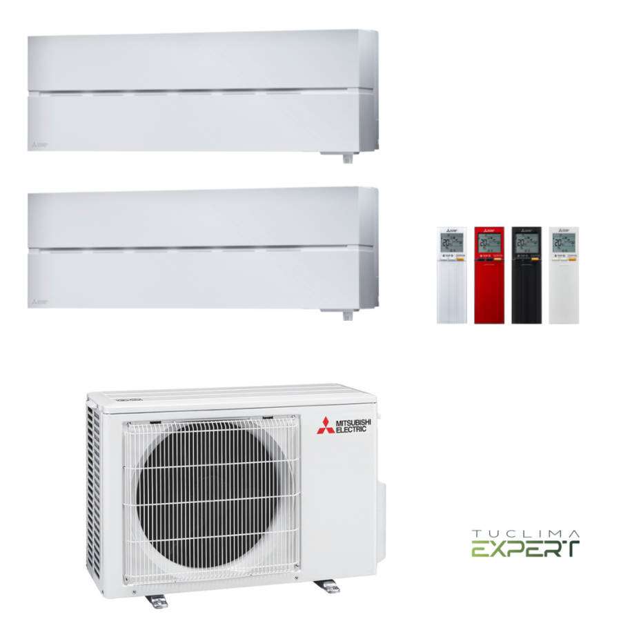 Aire Acondicionado Multi Split Pared 2x1 de Mitsubishi Electric, MXZ-2F53VF + MSZ-LN25VGW + MSZ-LN35VGW