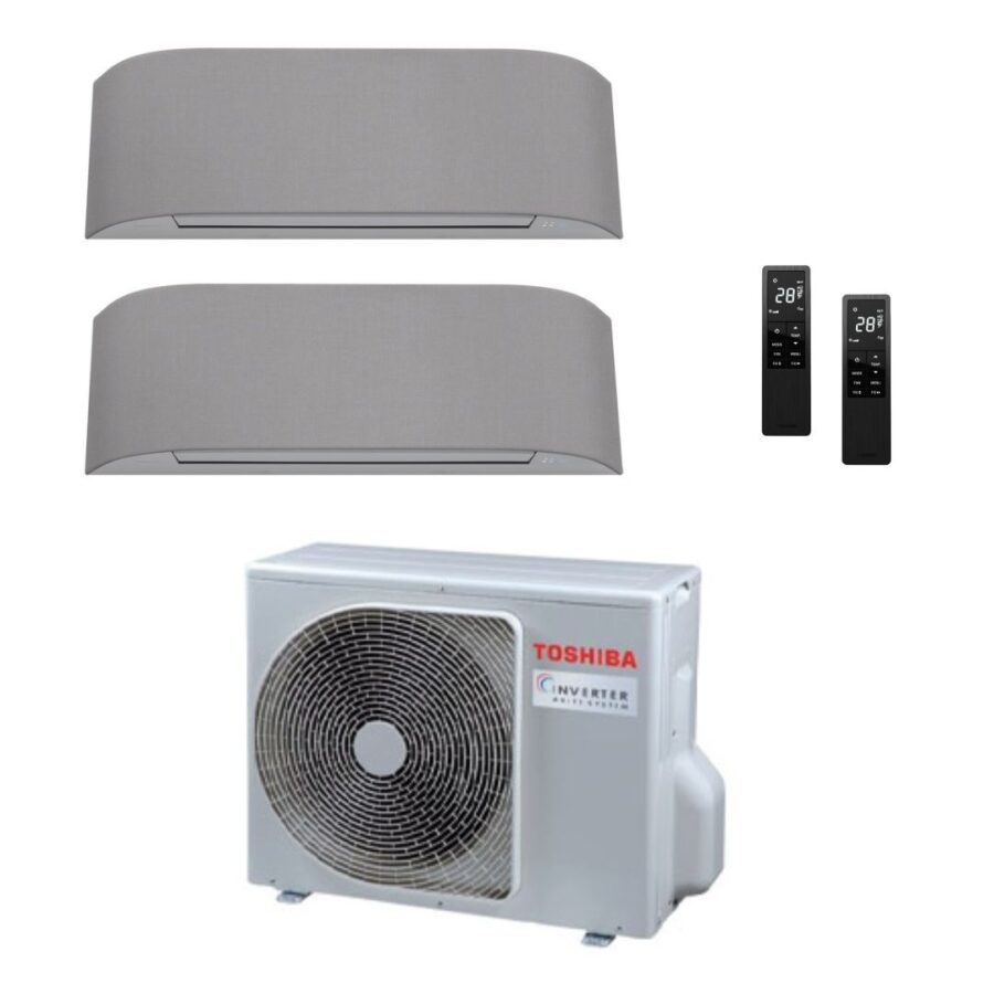 Aire Acondicionado Multi Split Pared 2x1 de Toshiba 2M18 + Haori 10 + Haori 13