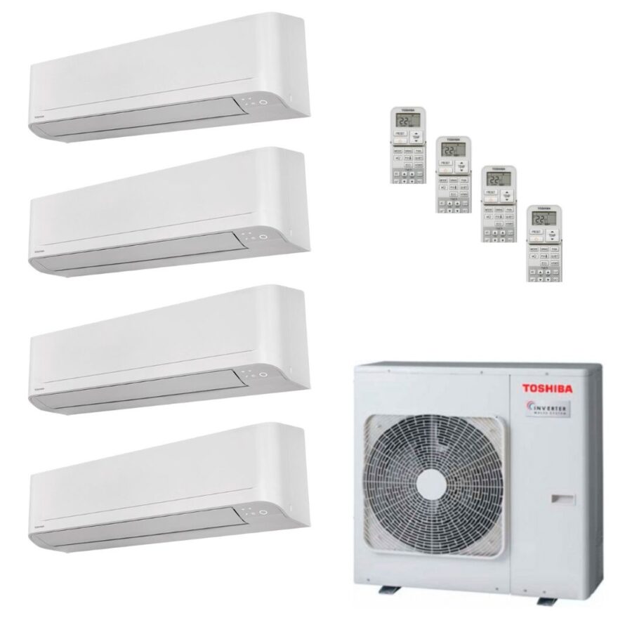 Aire Acondicionado Toshiba Multi Split Pared 4x1: 4M27 Seiya+Connect 7 (3) + Seiya+Connect 10